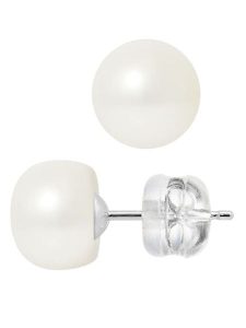 Pearl Addict Kolczyki-wkrętki z perłami w kolorze białym rozmiar: onesize. Białe kolczyki Pearl Addict, z perłą, złote. Za 260,99 zł.