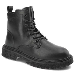 Czarne Botki Big Star Ocieplane Buty Damskie. Czarne botki Big Star, bez wzorów, ze skóry ekologicznej, bez obcasa, bez zapięcia. Za 149,00 zł.
