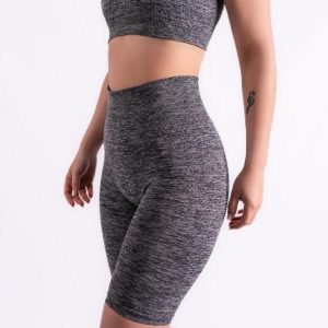 Krótkie legginsy sportowe dla kobiet Xtreme Sportswear Antracyt melanż. Szare legginsy XTREME, bez wzorów, krótkie. Za 99,99 zł.