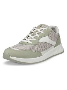 Ecco Skórzane sneakersy "Otm" w kolorze zielono-białym rozmiar: 38. Białe trampki ecco, bez wzorów, z materiału, bez zapięcia. Za 219,08 zł.