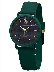 U.S. Polo Assn. Zegarek kwarcowy w kolorze zielono-granatowym rozmiar: onesize. Zielone, analogowe zegarki U.S. Polo Assn. Za 152,62 zł.