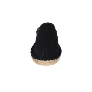 Espadryle Kariban. Czarne espadryle KARIBAN, bez wzorów, z bawełny, bez obcasa. Za 195,50 zł.