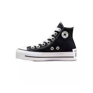 Buty Kobieta Converse Chuck Taylor All Star Lift Platform Sketch czarny. Białe trampki Converse, bez wzorów, bez zapięcia. W wyprzedaży za 422,90 zł.