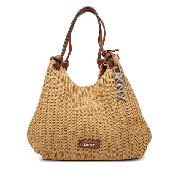 Torebka DKNY. Brązowe torebki klasyczne DKNY, bez wzorów, bez dodatków. Za 659,99 zł.