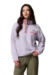 Columbia Bluza polarowa "Helvetia II" w kolorze lawendowym rozmiar: XL. Różowe bluzy Columbia, xl, bez wzorów, z polaru, bez kaptura. Za 131,12 zł.