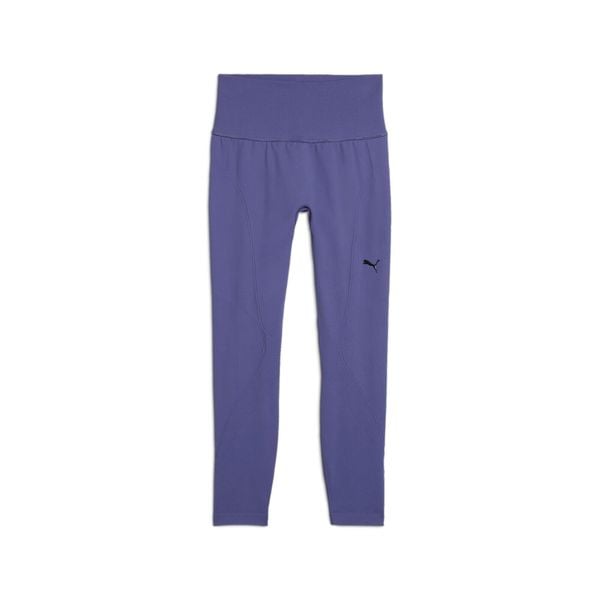 Damskie legginsy bezszwowe Puma Shapeluxe. Niebieskie legginsy Puma, bez wzorów, z dzianiny, z podwyższonym stanem. Za 216,03 zł.