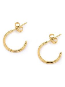 MOODE Kolczyki-półkreole "Amarante" rozmiar: onesize. Żółte kolczyki MOODE, ze stali. Za 43,99 zł.