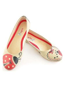 Goby Baleriny w kolorze beżowo-czerwonym rozmiar: 40. Brązowe balerinki Goby, bez wzorów, bez obcasa, bez zapięcia. Za 130,99 zł.