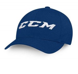 Czapka Team Flexfit - Dorośli - Granatowy L/XL. Niebieskie czapki CCM, bez wzorów. Za 146,00 zł.