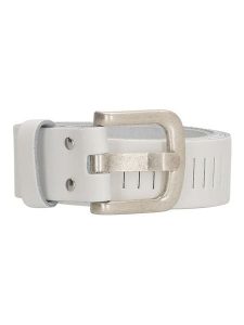 HIDE & STITCHES Skórzany pasek w kolorze białym - 115 cm rozmiar: onesize. Białe paski HIDE & STITCHES, bez wzorów, z materiału. Za 56,99 zł.