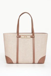 Torebka shopper ARMANI EXCHANGE. Shopper bag Armani Exchange, bez wzorów, bez dodatków. Za 749,00 zł.