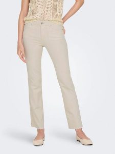 ONLY Dżinsy - Flared fit - w kolorze beżowym rozmiar: M/L30. Brązowe jeansy ONLY, bez wzorów. Za 92,21 zł.