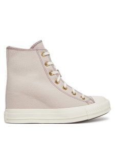 Converse Trampki Chuck Taylor All Star Wedge Platform Gold A12763C Różowy. Czerwone trampki Converse, bez wzorów, z materiału, bez zapięcia. Za 289,99 zł.