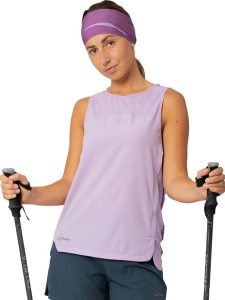 LaMunt Top funkcyjny "Teresa II" w kolorze fioletowym rozmiar: 42. Różowe topy LaMunt, bez wzorów, z materiału, bez kołnierzyka, bez ramiączek. Za 173,99 zł.