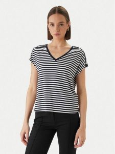 Morgan T-Shirt 261-DIVA Granatowy Regular Fit. Niebieskie t-shirty Morgan, xl, bez wzorów, z wiskozy, bez kołnierzyka, bez ramiączek. Za 149,99 zł.