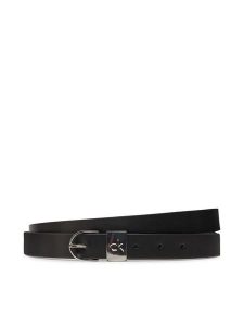Calvin Klein Pasek Damski Ck Loop Rnd Buckle 2.5_Smooth K60K612936 Czarny. Czarne paski Calvin Klein, bez wzorów, ze skóry. Za 169,99 zł.