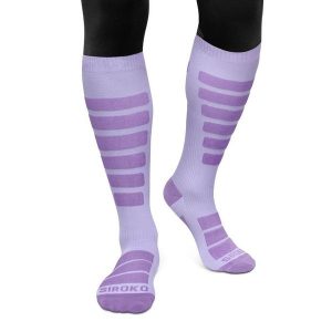 Skarpety do sportów zimowych unisex SIROKO Aoraki. Fioletowe skarpetki SIROKO, bez wzorów. Za 106,00 zł.