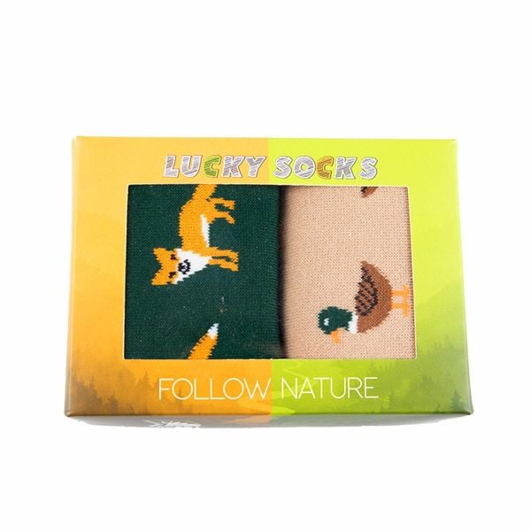 Skarpety myśliwskie unisex Tagart FN Summer 2Pack Duck&Fox we wzory. Brązowe skarpetki tagart, bez wzorów. Za 69,00 zł.