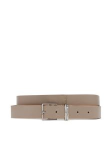 Calvin Klein Pasek Damski Branded Loop Square Belt 2.5 K60K612866 Beżowy. Brązowe paski Calvin Klein, bez wzorów, ze skóry. Za 119,99 zł.