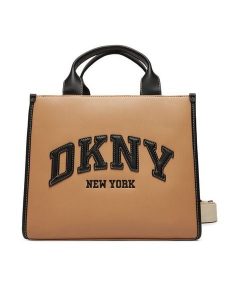 DKNY Torebka R52AZR57 Brązowy. Brązowe torebki klasyczne DKNY, bez wzorów, ze skóry, bez dodatków. Za 559,99 zł.