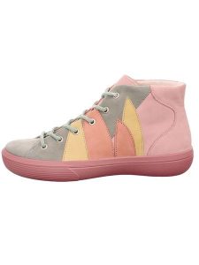 Legero Skórzane sneakersy "Fresh" w kolorze jasnoróżowym ze wzorem rozmiar: 38. Różowe trampki Legero, bez wzorów, za kostkę, bez zapięcia. Za 500,95 zł.