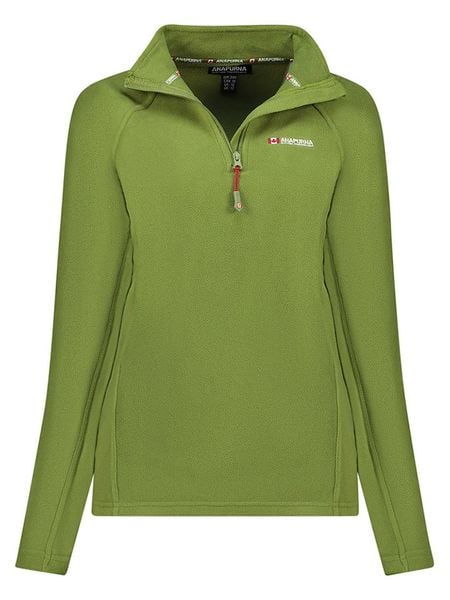 ANAPURNA Bluza polarowa "Tonneau" w kolorze zielonym rozmiar: S. Zielone bluzy ANAPURNA, s, bez wzorów, z polaru, bez kaptura. Za 83,42 zł.