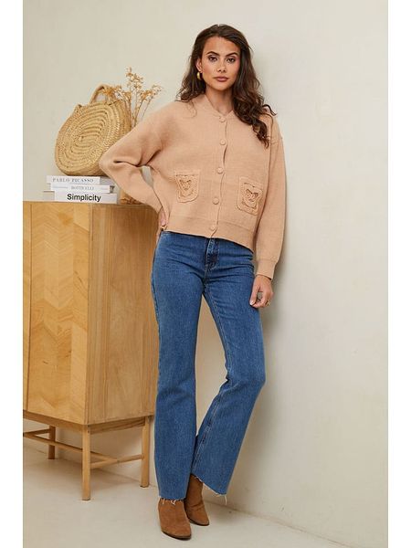 Soft Cashmere Kardigan w kolorze jasnobrązowym rozmiar: 34/36. Brązowe kardigany Soft Cashmere, z kaszmiru. Za 109,00 zł.