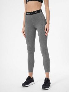 4F Legginsy 4FSS23TFTIF077 Szary Slim Fit. Szare legginsy 4f, bez wzorów, z syntetyku. Za 99,99 zł.