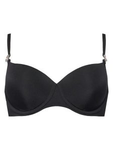 Guess Biustonosz z fiszbiną O5RC20 KCF20 Czarny. Czarne biustonosze Guess, z aplikacjami, z syntetyku. Za 279,99 zł.
