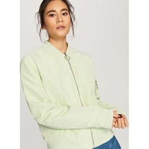 Bomber - Zielony. Zielone kurtki marki Reserved. W wyprzedaży za 69,99 zł.