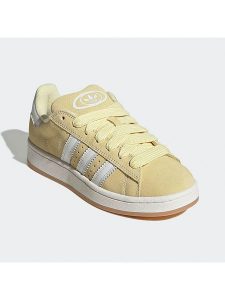 Adidas Skórzane sneakersy "Campus 00s" w kolorze żółtym rozmiar: 41. Żółte trampki ADIDAS, bez wzorów, bez zapięcia. Za 353,27 zł.