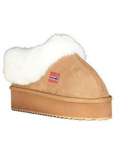 Geographical Norway Kapcie "Oninkasi" w kolorze jasnobrązowym rozmiar: 37. Brązowe kapcie Geographical Norway, bez wzorów, z materiału. Za 100,99 zł.