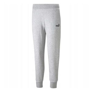 Damskie Spodnie Dresowe Essential. Szare spodnie dresowe Puma, bez wzorów, z dresówki. Za 198,99 zł.