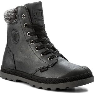 Trapery PALLADIUM - Pampa Hi Knit Lp 95172-036-M Black/Forged Iron. Buty zimowe marki Palladium. W wyprzedaży za 289,00 zł.