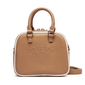 Torebka Guess. Brązowe torebki klasyczne Guess, z aplikacjami, bez dodatków. Za 294,99 zł.