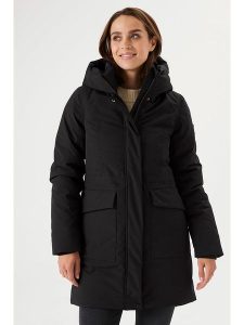 Garcia Parka w kolorze czarnym rozmiar: XL. Czarne płaszcze Garcia, xl, z aplikacjami, bez kaptura. Za 346,99 zł.
