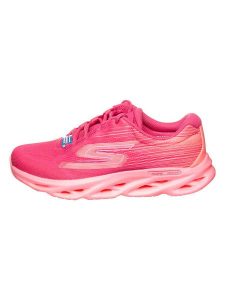 Skechers Sneakersy "Go Run Swirl Tech Speed" w kolorze różowym rozmiar: 38,5. Różowe trampki Skechers, bez wzorów, bez zapięcia. Za 311,85 zł.