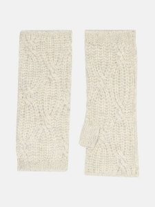 Perfect Cashmere Kaszmirowe mankiety "Bale" w kolorze beżowym rozmiar: onesize. Brązowe rękawiczki Perfect Cashmere, bez wzorów, z kaszmiru. Za 143,99 zł.