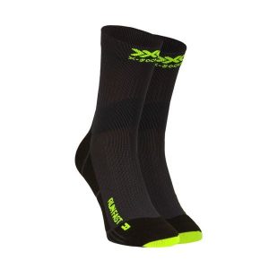 Skarpety biegowe X-Socks Run Fast 4.0. Szare skarpetki X-Socks, bez wzorów. Za 90,00 zł.