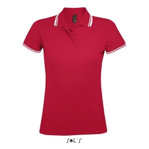 Damska koszulka polo Sol's Pasadena. Białe bluzki SOL'S, s, bez wzorów, z bawełny, bez kołnierzyka, bez ramiączek. Za 134,50 zł.