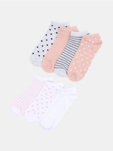 Krótkie skarpetki 7 pack - wielobarwny. Skarpetki Sinsay, bez wzorów. Za 17,99 zł.