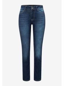 More & More Dżinsy - Slim fit - w kolorze granatowym rozmiar: 44. Niebieskie jeansy More & More, z aplikacjami, z podwyższonym stanem. Za 130,19 zł.