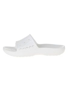 Crocs Klapki "Baya II Slide" w kolorze białym rozmiar: 36/37. Białe klapki Crocs, bez wzorów, z materiału, bez obcasa. Za 70,41 zł.