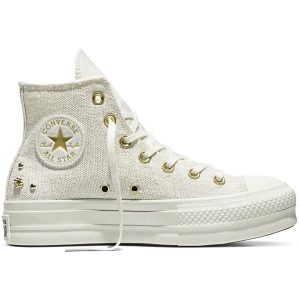 Buty sportowe Converse Chuck Taylor All Star Lift. Brązowe trampki Converse, bez wzorów, bez zapięcia. Za 590,00 zł.