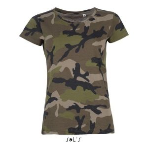 Koszulka damska Sol's Camo. Brązowe koszulki sportowe SOL'S, bez wzorów, bez ramiączek. Za 134,00 zł.
