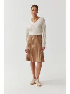 TATUUM Spódnica w kolorze karmelowym rozmiar: XL. Brązowe spódnice Tatuum, xl, bez wzorów, mini. Za 140,53 zł.