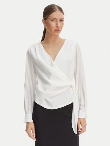 Rinascimento Koszula CFC0127578003 Biały Regular Fit. Białe koszule Rinascimento, m, bez wzorów, z syntetyku, bez kołnierzyka, bez ramiączek. Za 399,99 zł.