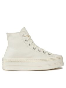 Converse Trampki Chuck Taylor All Star Modern Lift Platform Canvas A06140C Beżowy. Brązowe trampki Converse, bez wzorów, z materiału, bez zapięcia. Za 289,99 zł.