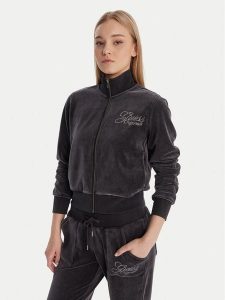 Guess Bluza W6RQ26 KCUF1 Granatowy Regular Fit. Niebieskie bluzy Guess, xl, z aplikacjami, z syntetyku, bez kaptura. Za 389,99 zł.