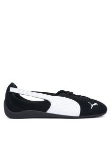 Puma Baleriny Speedcat Ballet Nova Wns 408340 02 Czarny. Czarne balerinki Puma, bez wzorów, ze skóry, bez obcasa, bez zapięcia. Za 399,99 zł.